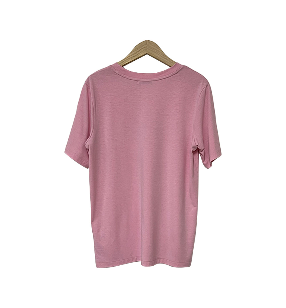 반팔 티셔츠 핑크 색상 이미지-S1L3